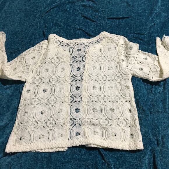 Sam & Lavi off-white lace cardigan made in the USA medium Neutral - Picture 6 of 12